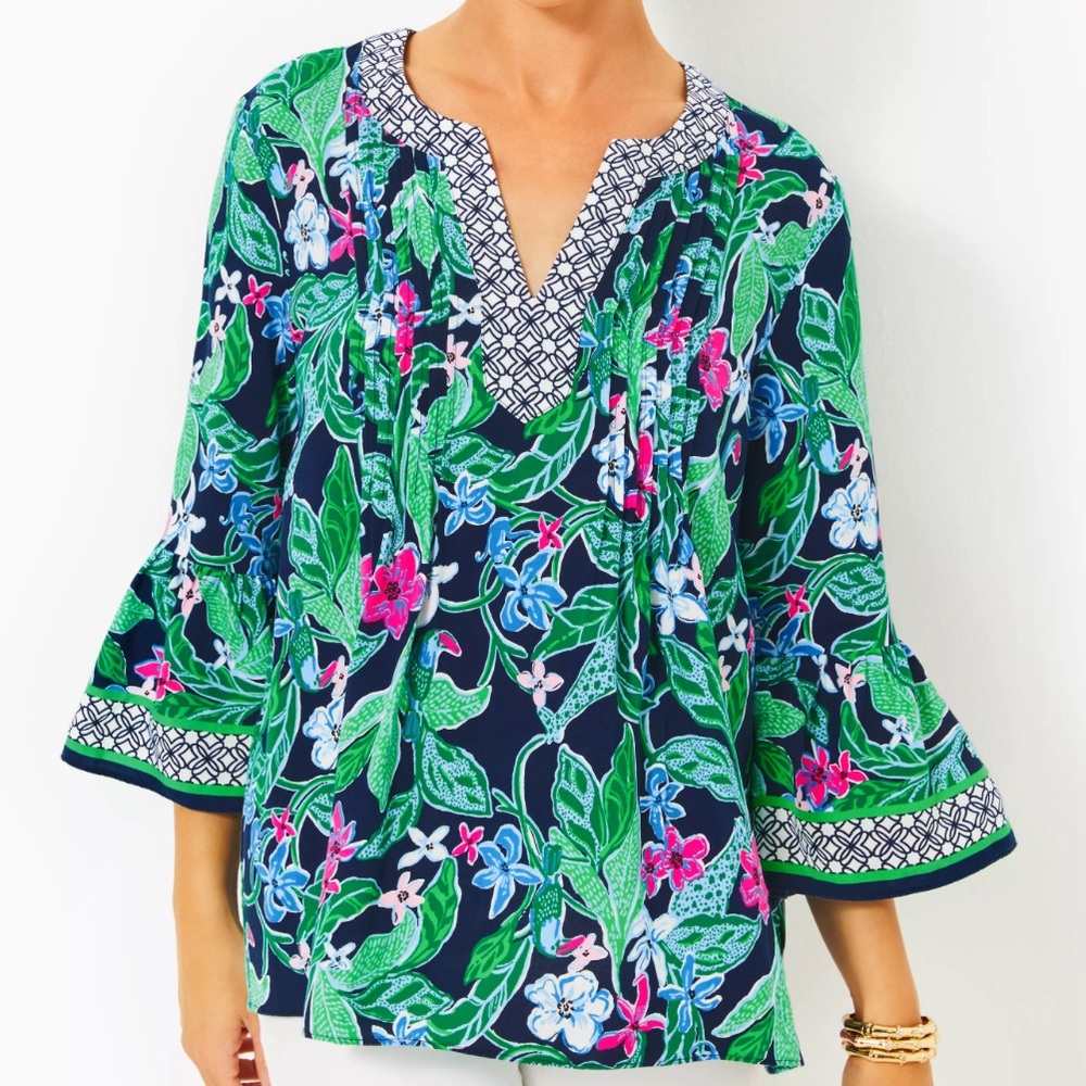 Lilly Pulitzer- Floral Print Multi-color top